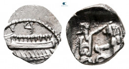Phoenicia. Sidon. Time of Baalshallim II 401-366 BC. 1/16 Shekel AR