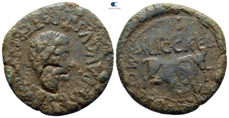 Hispania. Calagurris. Augustus 27 BC-AD 14. 
Bronze Æ

27 mm, 10,29 g



...