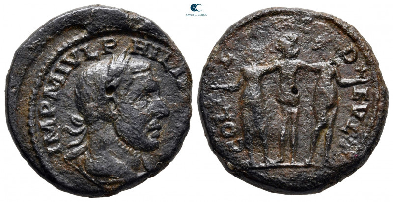 Thrace. Deultum. Philip I Arab AD 244-249. 
Bronze Æ

23 mm, 6,26 g



ne...
