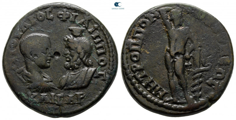 Moesia Inferior. Tomis. Philip II as Caesar AD 244-247. 
Bronze Æ

26 mm, 13,...