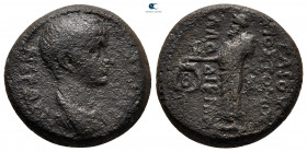 Phrygia. Laodikeia ad Lycum. Nero with Tiberius AD 54-68. Bronze Æ