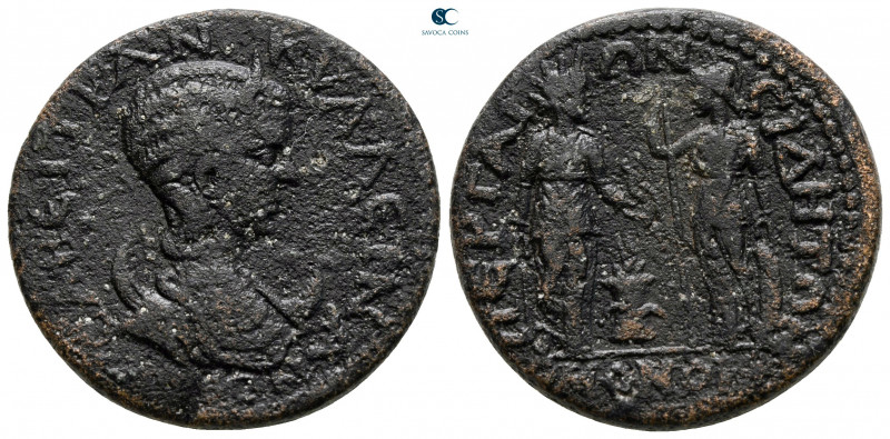 Pamphylia. Perge. Tranquillina AD 241-244. 
Bronze Æ

26 mm, 11,93 g



v...