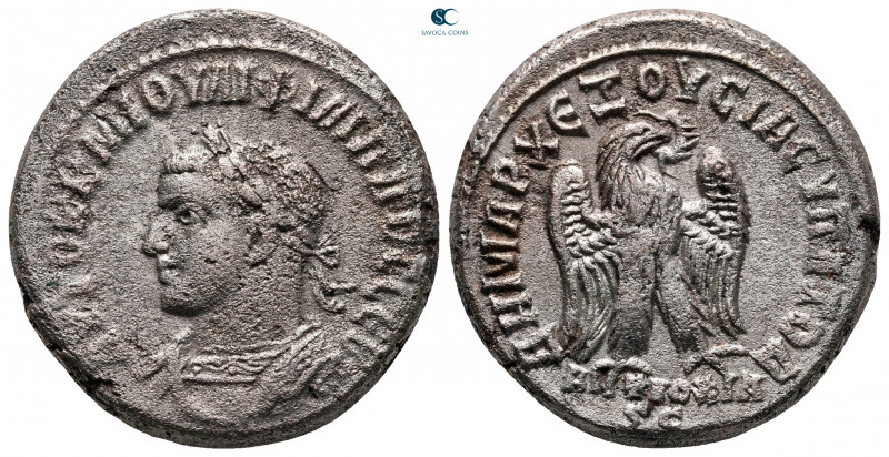 Seleucis and Pieria. Antioch. Philip I Arab AD 244-249. 
Billon-Tetradrachm

...