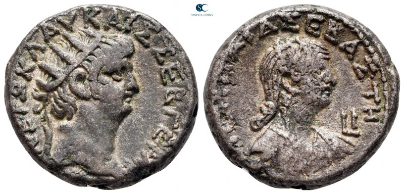 Egypt. Alexandria. Nero and Poppaea AD 54-68. 
Billon-Tetradrachm

25 mm, 13,...
