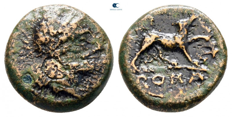 Anonymous 235 BC. Rome
Half Litra Æ

12 mm, 1,63 g



fine