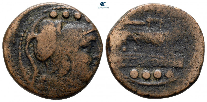 Anonymous after 211 BC. Uncertain mint
Triens Æ

21 mm, 6,33 g



nearly ...