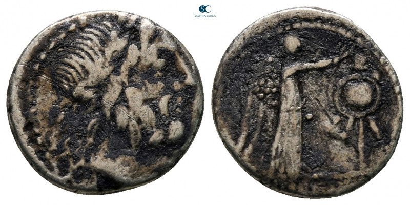 Cn. Cornelius Lentulus Clodianus 88 BC. Rome
Quinarius AR

14 mm, 1,82 g

...