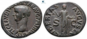 Claudius AD 41-54. Rome. As Æ