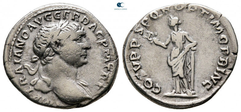 Trajan AD 98-117. Rome
Denarius AR

20 mm, 3,15 g



very fine