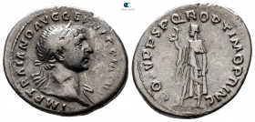 Trajan AD 98-117. Rome. Denarius AR