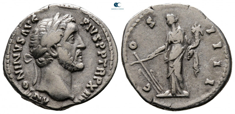 Antoninus Pius AD 138-161. Rome
Denarius AR

19 mm, 3,34 g



very fine