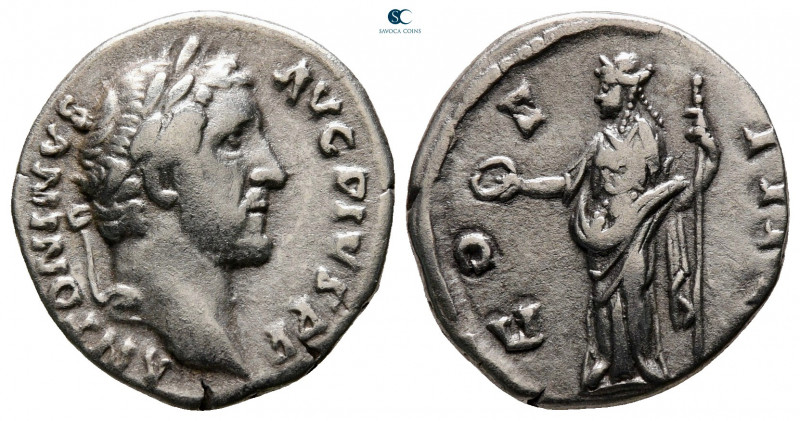Antoninus Pius AD 138-161. Rome
Denarius AR

18 mm, 3,31 g



very fine