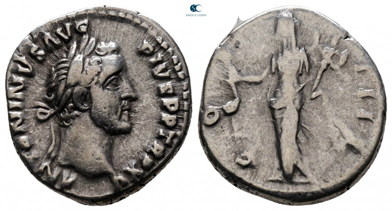 Antoninus Pius AD 138-161. Rome
Denarius AR

18 mm, 3,29 g



very fine