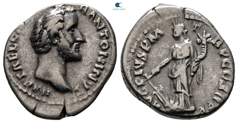 Antoninus Pius AD 138-161. Rome
Denarius AR

18 mm, 3,21 g



very fine