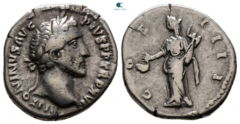 Antoninus Pius AD 138-161. Rome
Denarius AR

19 mm, 3,23 g



very fine