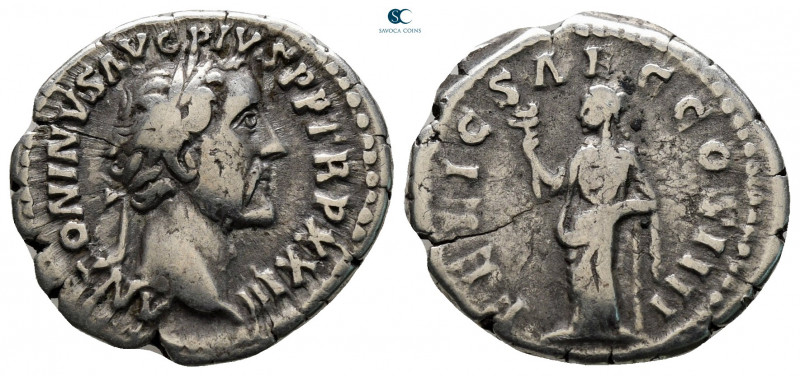 Antoninus Pius AD 138-161. Rome
Denarius AR

19 mm, 3,09 g



nearly very...