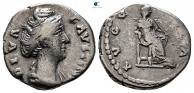 Diva Faustina I AD 140-141. Rome. Denarius AR