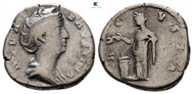 Diva Faustina I after AD 140-141. Rome. Denarius AR