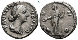 Faustina II AD 147-175. Rome. Denarius AR