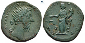Marcus Aurelius AD 161-180. Rome. Dupondius Æ