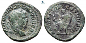 Caracalla AD 198-217. Rome. Limes Denarius Æ
