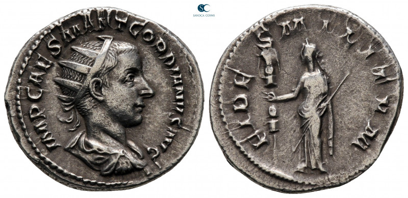 Gordian III AD 238-244. Rome
Antoninianus AR

22 mm, 3,73 g



very fine