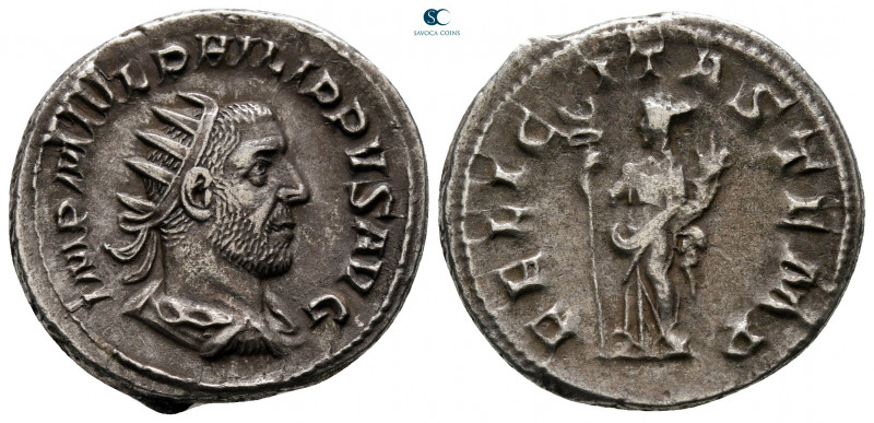 Philip I Arab AD 244-249. Rome
Antoninianus AR

23 mm, 5,02 g



very fin...