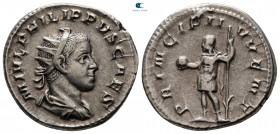 Philip II, as Caesar AD 244-246. Rome. Antoninianus AR