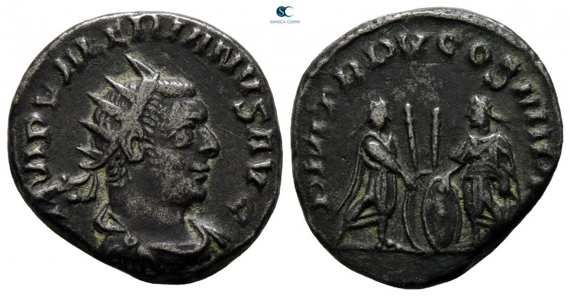Valerian I AD 253-260. Antioch
Billon Antoninianus

20 mm, 4,02 g



near...