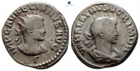 Aurelian and Vabalathus AD 270-275. Antioch. Antoninianus Æ