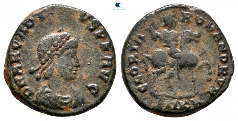 Arcadius AD 383-408. Cyzicus
Follis Æ

16 mm, 2,49 g



nearly very fine