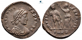 Honorius AD 393-423. Cyzicus. Follis Æ