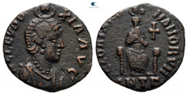 Aelia Eudoxia AD 400-404. Antioch. Follis Æ