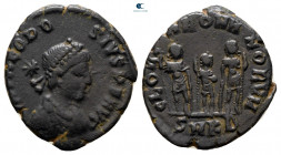 Theodosius II AD 402-450. Cyzicus. Follis Æ
