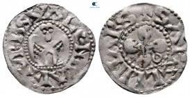 France. Provincial. Valence. Anonymous Bishops AD 1100-1200. Denier AR