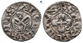 France. Provincial. Valence. Anonymous Bishops AD 1100-1200. Denier AR