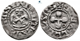 France. Provincial. Valence. Anonymous Bishops AD 1100-1200. Denier AR