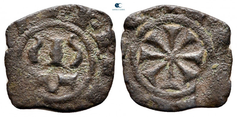 Italy. Kingdom of Sicily. Messina or Palermo. Manfredi AD 1258-1266. 
Denaro Ae...