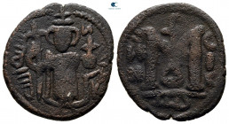 Umayyad Caliphate. Hims (Emesa) mint. Time of 'Abd al-Malik ibn Marwan AH 65-86. Fals Æ