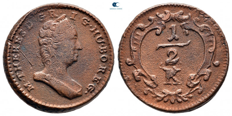 Austria. Maria Theresia AD 1740-1780.
1/2 Kreuzer CU

22 mm, 6,24 g



ve...