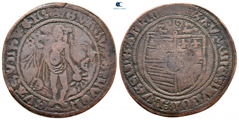 France. AD 1500.
Jeton CU

31 mm, 4,03 g



nearly very fine
