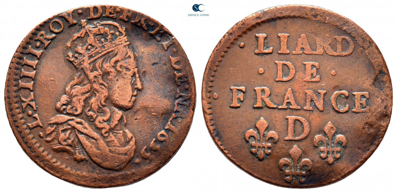 France. Louis XIV 'the Sun King' AD 1643-1715.
Liard de France CU

23 mm, 4,7...