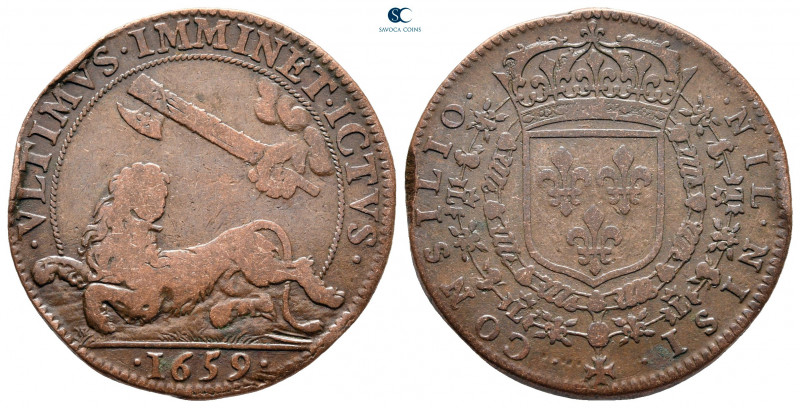 France. AD 1659.
Jeton CU

27 mm, 5,95 g



very fine