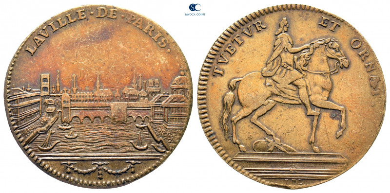 France. AD 1700.
Jeton CU

27 mm, 5,32 g



good very fine