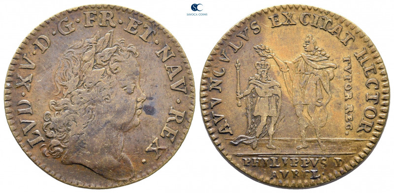 France. Louis XV AD 1715-1774.
Jeton CU

27 mm, 4,86 g



very fine