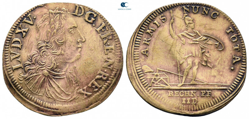France. Louis XV AD 1715-1774.
Jeton CU

27 mm, 1,90 g



nearly extremel...