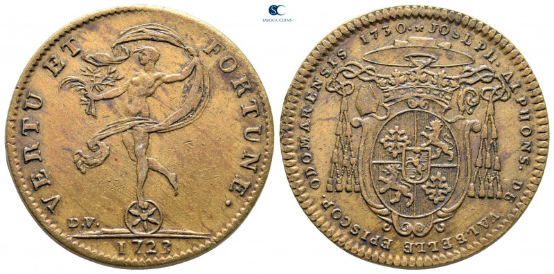 France. AD 1723.
Jeton CU

31 mm, 9,48 g



nearly extremely fine