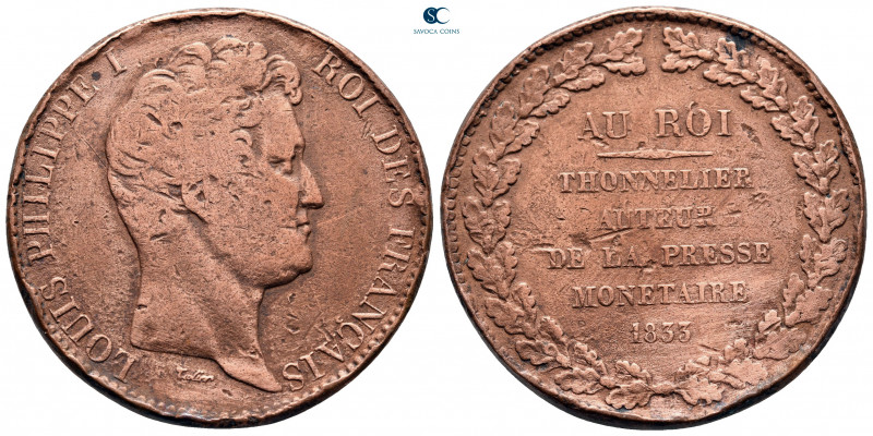 France. Louis-Philippe AD 1830-1848.
Medal CU

37 mm, 19,73 g



nearly v...