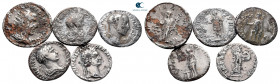 Lot of ca. 5 roman fourrée coins of Philip I, Domitianus, Trajanus and Severus Alexander / SOLD AS SEEN, NO RETURN!nearly very fine