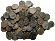 Lot of ca. 100 late roman bronze coins / SOLD AS SEEN, NO RETURN!very fine